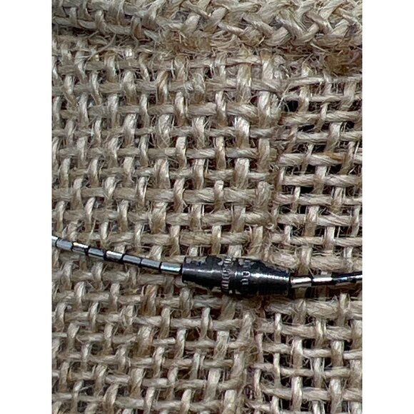 Vintage Liquid Sterling Silver Kokopelli Pendant Necklace Beads Barrel Clasp 16" - Picture 5 of 6